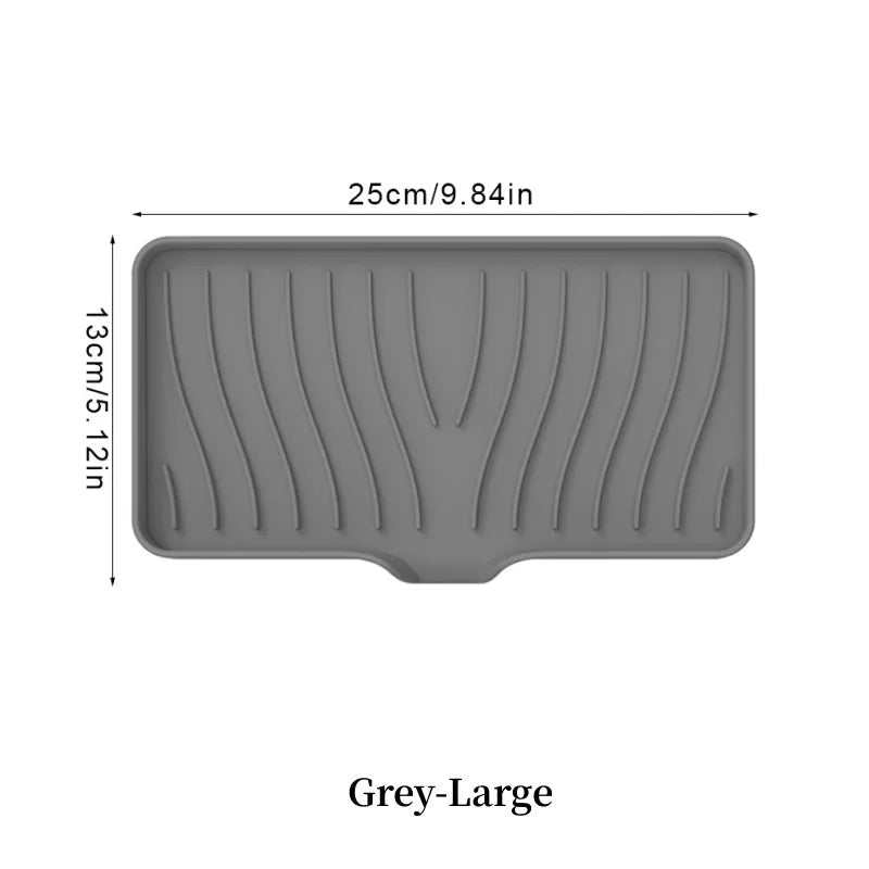 1-Pack Silicone Drain Soap Box Kitchen Bathroom Anti-slip Sink Tray Creative Washing Table Soap Tray Free Punch Drain Rack Econic Blanks