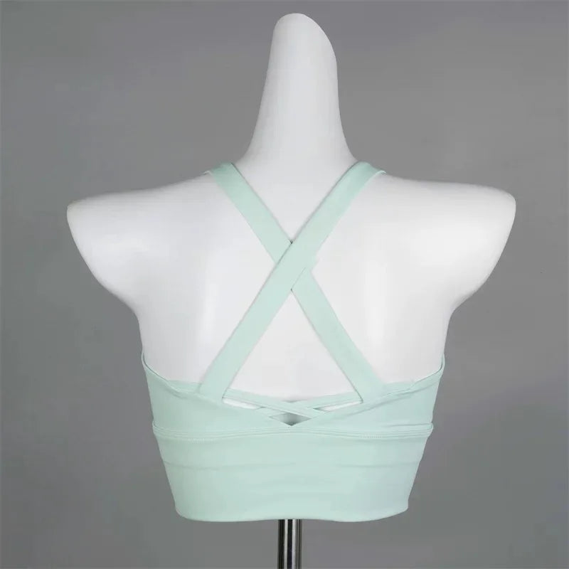 Shockproof High-Intensity Exercise Fitness Bra All-In-One Cup Running Gathered Yoga Beauty Back Breathable Sports Bra for Women Quick Pick Grocers