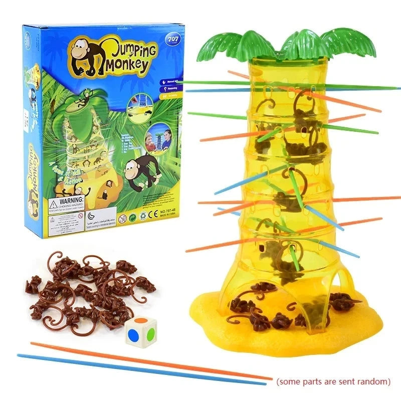 Multiplayer Tabletop Games Rolling Climbing Monkeys Interesting Intelligence Toys Parent-Child Interactive Board Game for Kids Econic Blanks