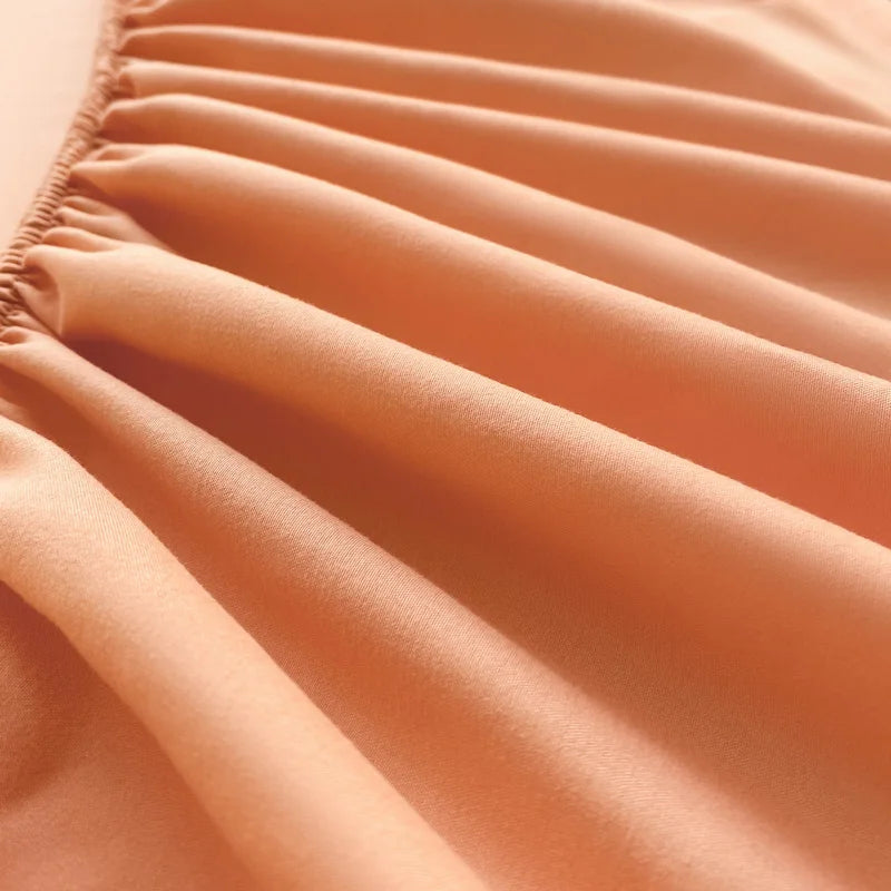 Soft Cotton Fitted Bed Sheet with Elastic Mattress Cover Quick Pick Grocers
