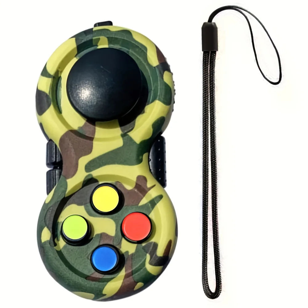 Fidget Pad with 8 Fidget Functions, Fidget Controller Stress Reducer, Fidget Toy Cube Relieves Stress and Anxiety Toys Quick Pick Grocers