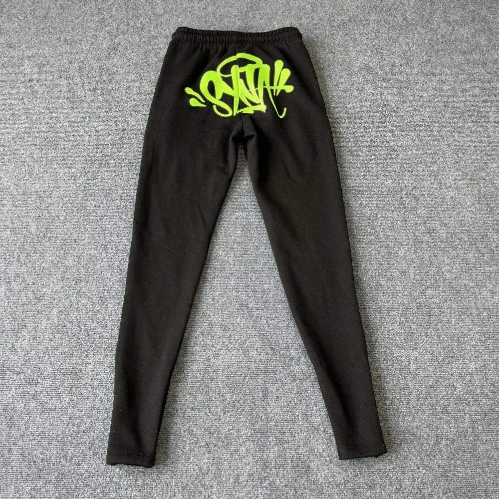 Sy Jacket and Trousers Sports Jogging Men Cotton Hoodie Young Fashion Hooded Tops Pants Women's Streetwear Coats Warm Tracksuit Econic Blanks