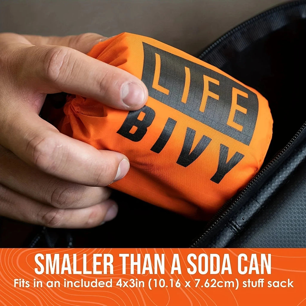 Portable Waterproof Emergency Survival Sleeping Bag Outdoor Edc Camping Gear Thermal Sack First Aid Rescue Kit Mylar Blanket Econic Blanks