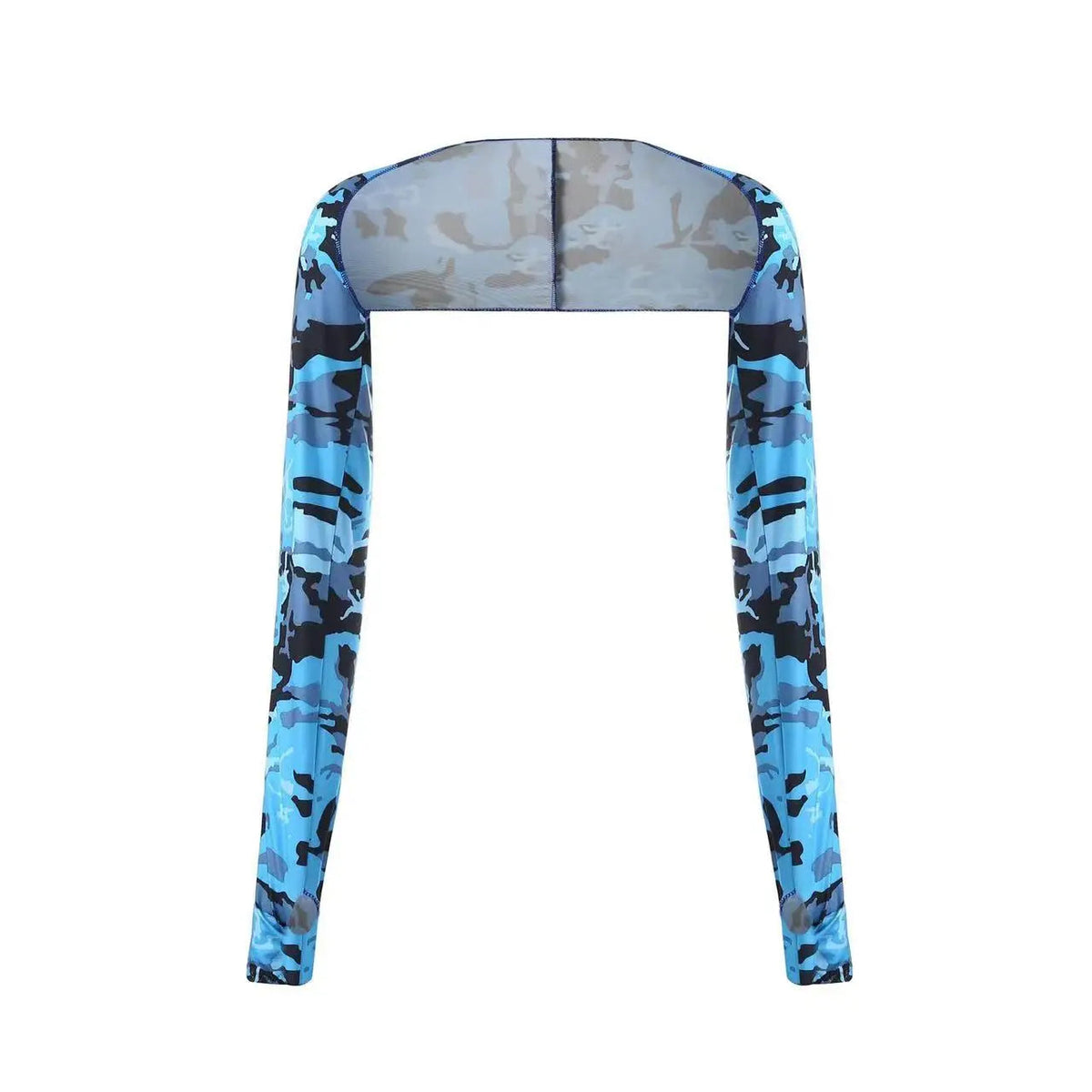 One-piece Ultra-thin Shawl Arm Sleeves Ice Silk Long Gloves Breathable Sun Protection Anti UV Hand Cover Warmer Outdoor Sports Quick Pick Grocers