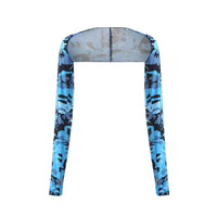 One-piece Ultra-thin Shawl Arm Sleeves Ice Silk Long Gloves Breathable Sun Protection Anti UV Hand Cover Warmer Outdoor Sports Quick Pick Grocers