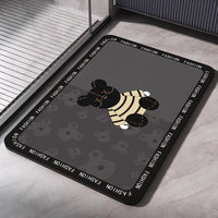 Diatomaceous Earth Bath Mat Bathroom Rug Absorbent Non-slip Floor Foot Mats Quick Dry Shower Carpet Toilet Pad Doormat Washable Econic Blanks
