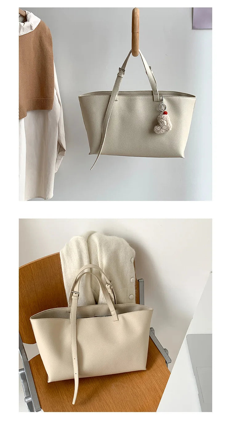 Casual Soft Tote Women Bag PU Leather Shoulder Bags for Women 2026 NEW High Quality Handbags and Purses Large Shopper Purses Quick Pick Grocers