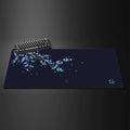 Black Sakura Gaming Mouse Pad Kawaii Purple Desk Mat Large Office Carpet Accessories Cherry Blossom Mousepad Gamer Computer Mats Quick Pick Grocers