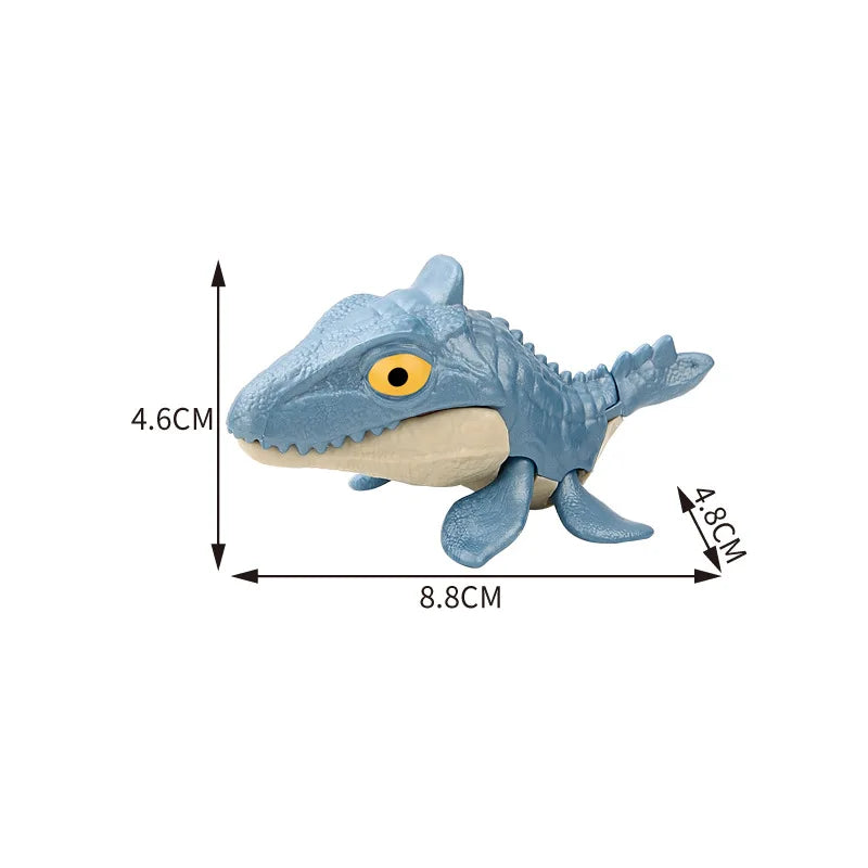 Jurassic Finger Dinosaur Triceratops Tyrannosaurus Model Toys for Kids Creative Finger Biting Dinosaurs Interactive Toy Boy Gift Quick Pick Grocers