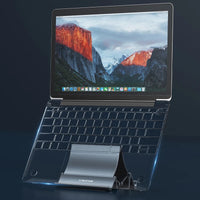 CABLETIME Vertical Laptop Stand Automatically Shrink Space-Saving Multifunctional Tablet Stand for MacBook Surface iPad Phone Quick Pick Grocers