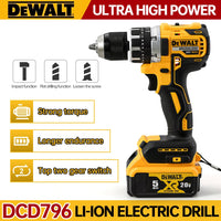 Dewalt DCD796 Compact Cordless Brushless Impact Drill LED Light Powerful Multi-functional Electric Power Tool 20V Battery Quick Pick Grocers