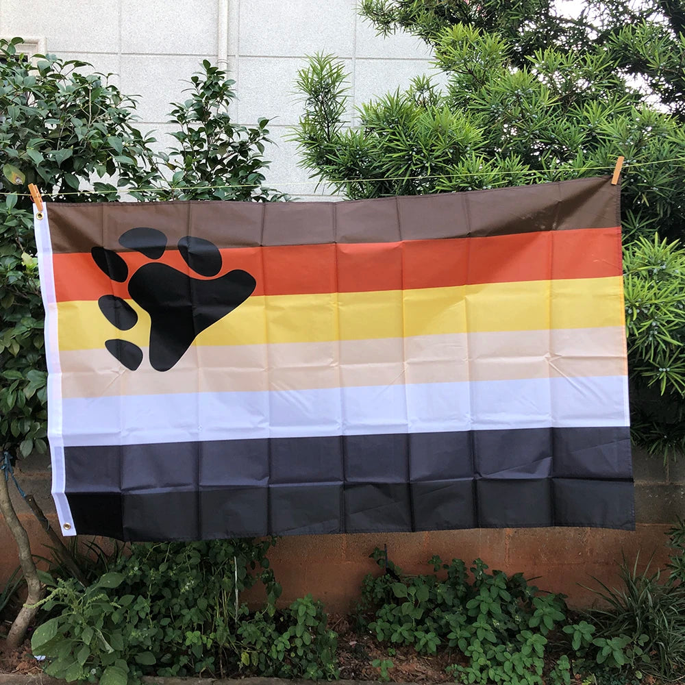 Z-ONE FLAG Rainbow Flag 90x150cm  LGBT genderqueer Genderfluid Gender fluid pride Flag polyester hanging banner for decoration Quick Pick Grocers