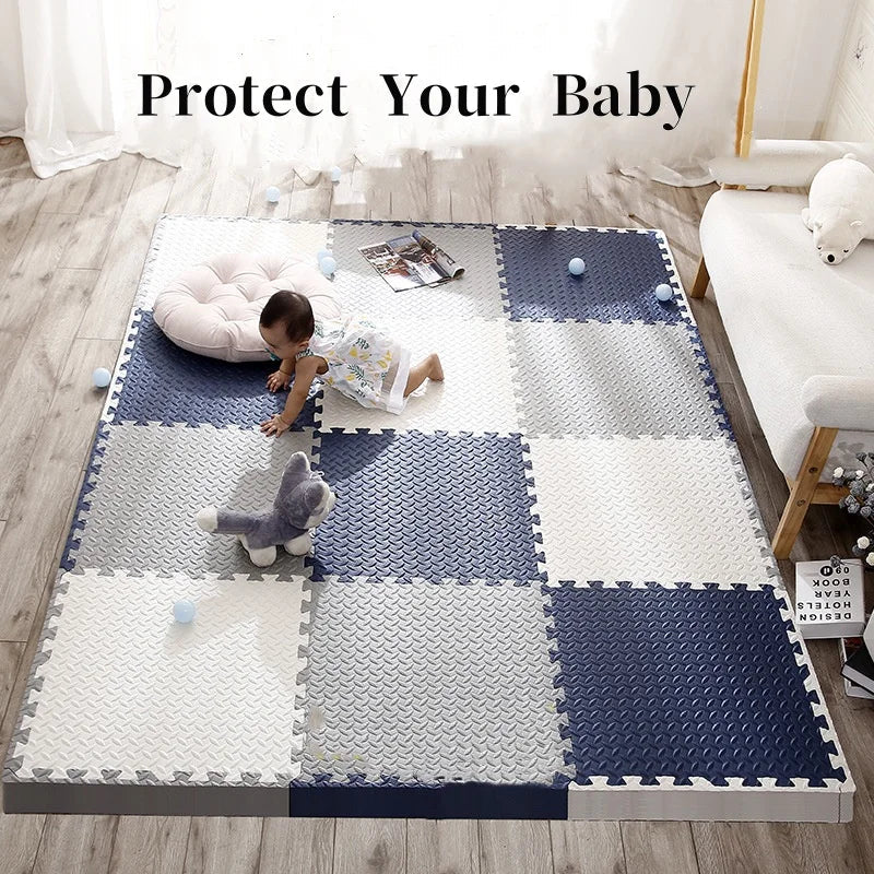 16pcs 30*30cm Puzzle Mat For Children Thick Baby Play Mat Kids Carpet Mats EVA Foam Rug Children Room Activities Mat For Baby Quick Pick Grocers