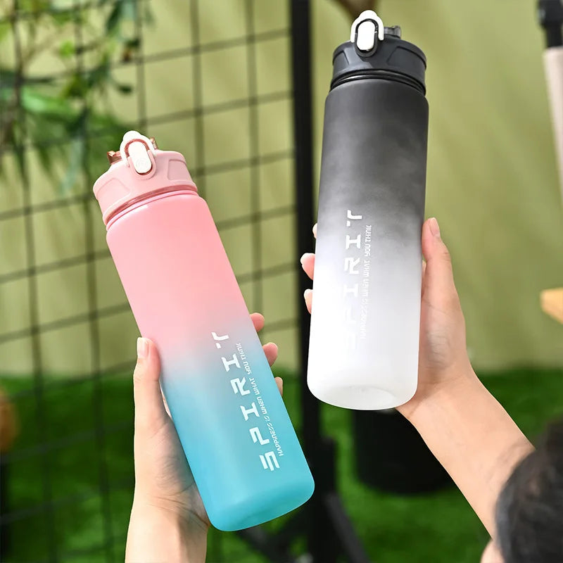 1PCS 800ML Large Capacity Sports Water Bottle Leak Proof Colorful Plastic Cup Drinking Outdoor Travel Portable Gym Fitness Jugs Econic Blanks