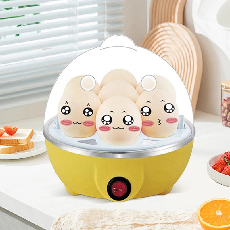 Egg Cooker Automatic Power Off Home 7 Eggs Multi-Functional Steamed Egg Custard Boiled Egg Machine Breakfast Artifact Econic Blanks