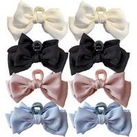 Fashion Women Bow Hairpin Korean Version Of Solid Color Butterfly Satin Hair Clips Girls Hair Accessories Headwear Quick Pick Grocers