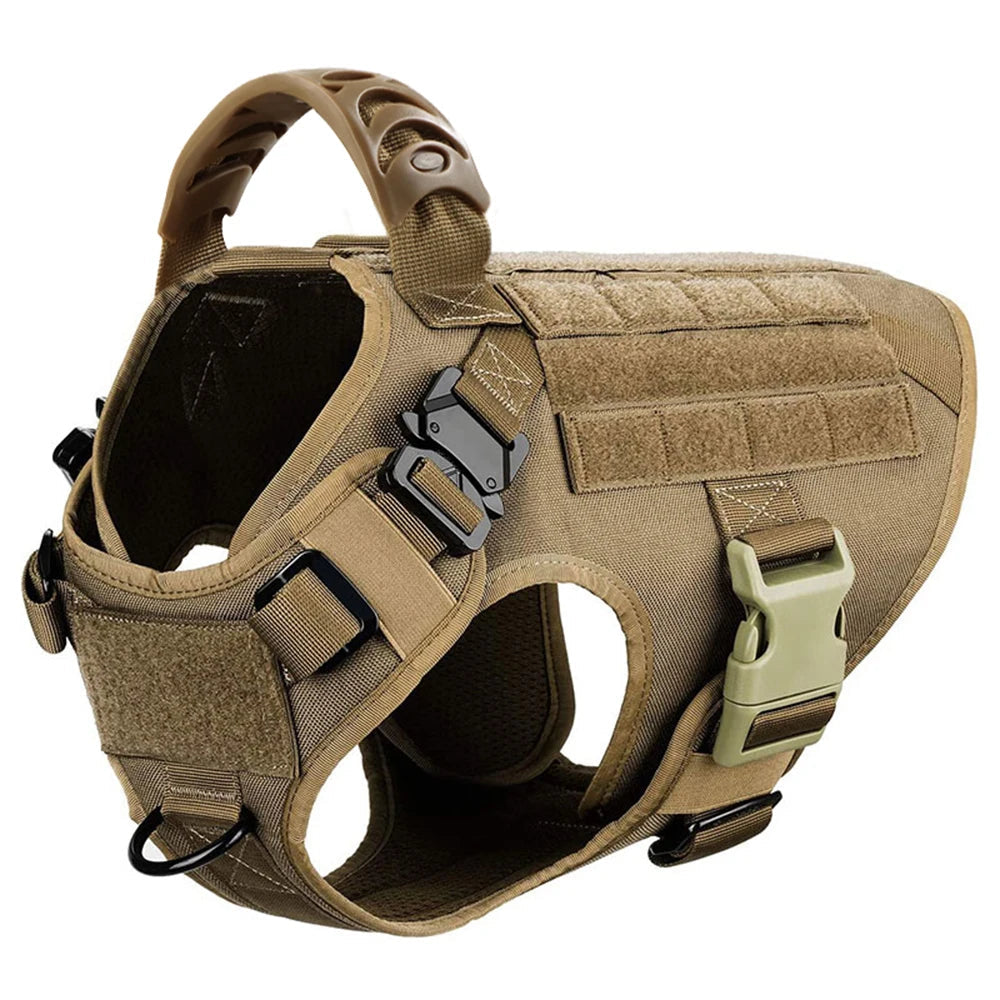 Military Large Dog Harness Training Pet Vest for French Bulldog German Shepherd Malinois Tactical Harnesses For Dogs Accessories Quick Pick Grocers
