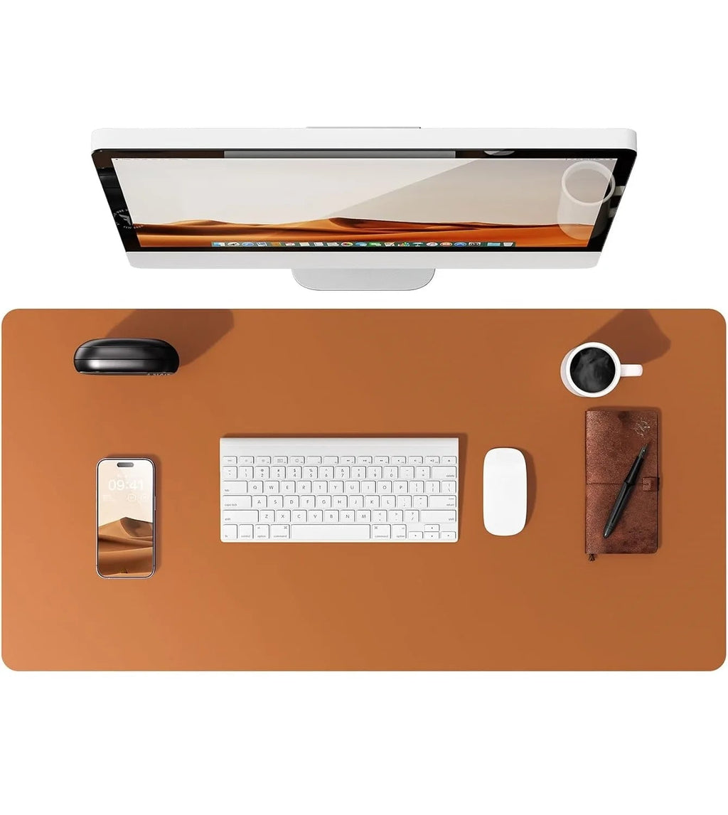 Large Mouse Pad,Office Desk Mat, Leather Desk Pad Protector, Non-Slip PU Leather Desk Blotter, Laptop Desk Pad Quick Pick Grocers