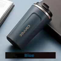 380/510ml Stainless Steel Coffee Cup Travel Thermal Mug Leak-Proof Thermos Bottle Tea Coffee Mug Office Business Style Thermos Quick Pick Grocers