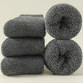 3 Pairs Men Women Wool Socks Couples Solid Winter Snow Chrismas Gift Thermal Cashmere Marino Thickened Fleece Terry Loop socks Quick Pick Grocers