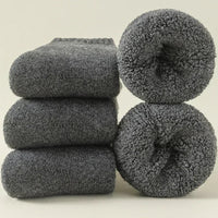 3 Pairs Men Women Wool Socks Couples Solid Winter Snow Chrismas Gift Thermal Cashmere Marino Thickened Fleece Terry Loop socks Quick Pick Grocers