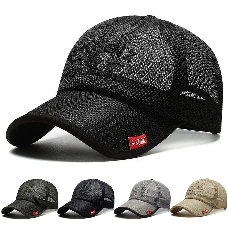 Summer Hats For Men And Women Mesh Baseball Caps Fashion Embroidered Visor Hat Outdoor Embroidered Letter Sun Protection Hat Quick Pick Grocers