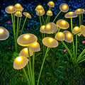 Solar 6LEDS Jellyfish Lights Mushroom Lights Solar Ground Plug Atmosphere Lights Garden Decoration Lights Lawn Lights Econic Blanks
