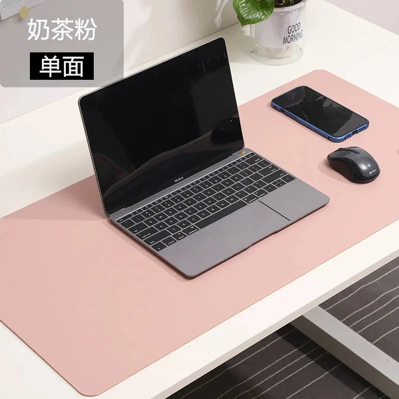 white mousepad Portable Mouse pad large Gaming Waterproof Non-slip PU Suede Desk Mat Computer Keyboard desk pad Mats Econic Blanks