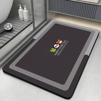Diatomaceous Earth Bath Mat Bathroom Rug Absorbent Non-slip Floor Foot Mats Quick Dry Shower Carpet Toilet Pad Doormat Washable Econic Blanks