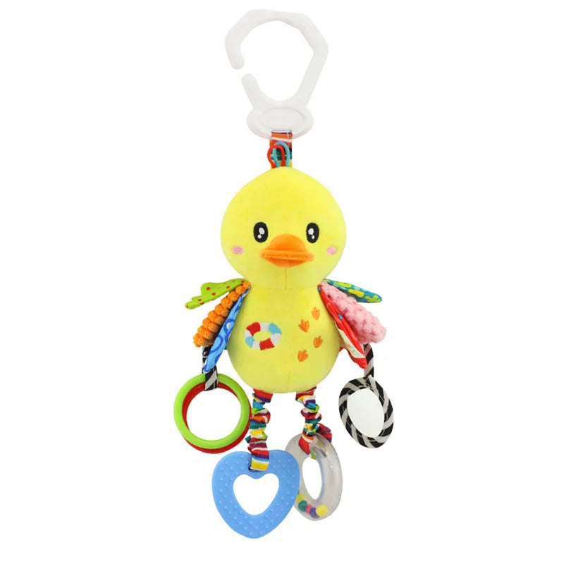Soft Infant Crib Bed Stroller Mobile Hanging Rattle Baby Educational Toys Brain Developmental Hand Grip Cute Stuffed Animal Toys Purest Peak