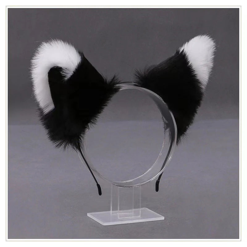 Lolita Animal Cat Fox Ear Hair Hoops Cosplay Girls Halloween Anime Headbands Headwear Hair Accessories Quick Pick Grocers