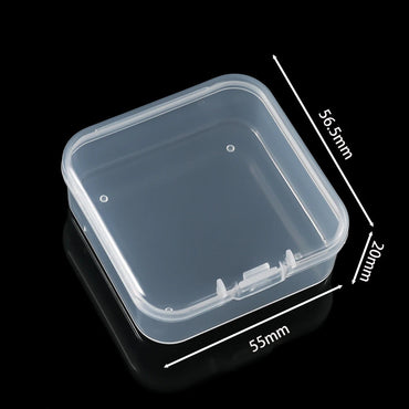 Bead Organizer Box 12/24/30Pcs Small Clear Plastic Bead Storage Containers with Hinged Lid for Storage Crafts Jewelry Organizer Purest Peak