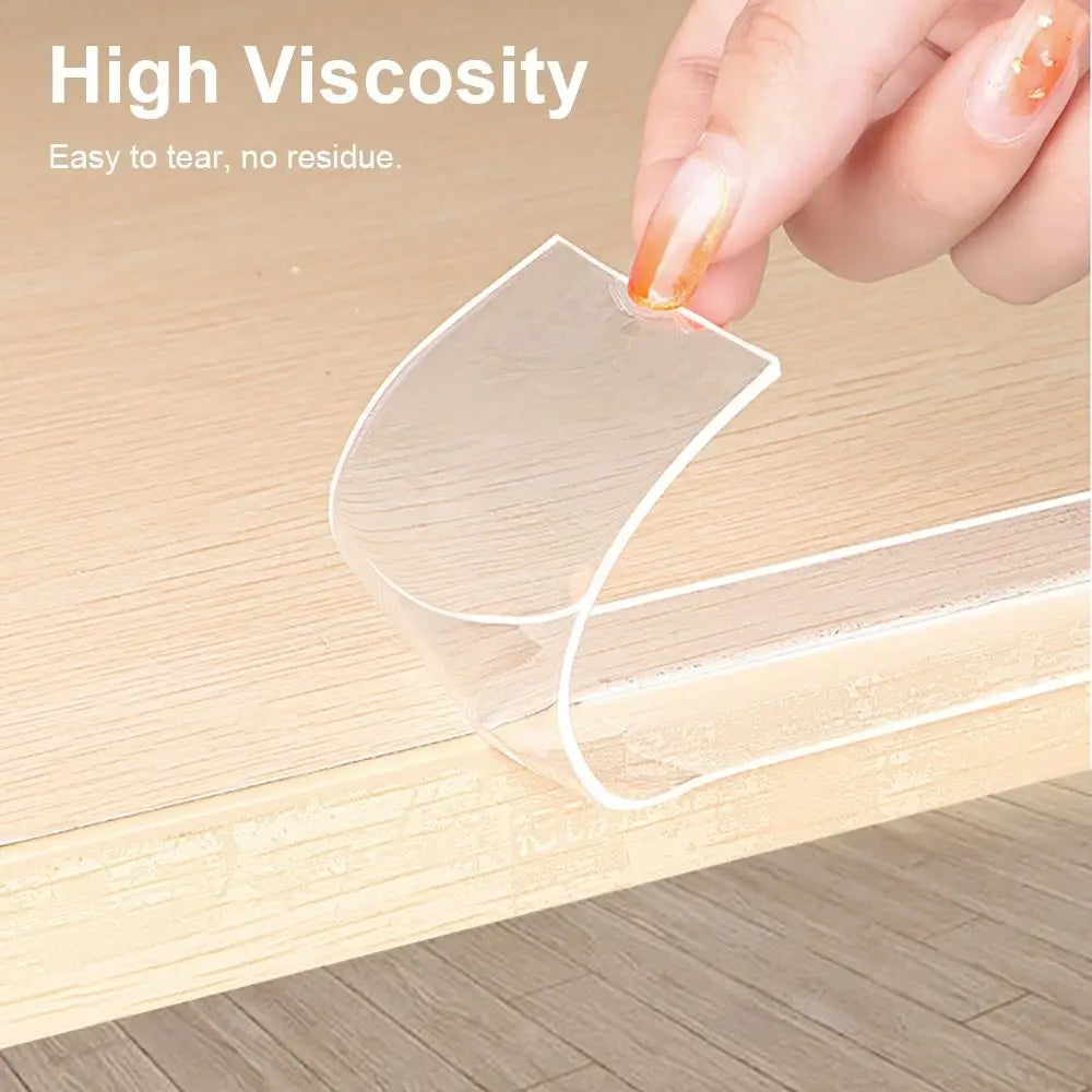 Table Edge Guard Tape Furniture Corner Bumper Self Adhesive Collision Proof Protective Strip Thickened Transparent Soft Tape Quick Pick Grocers