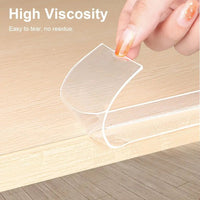 Table Edge Guard Tape Furniture Corner Bumper Self Adhesive Collision Proof Protective Strip Thickened Transparent Soft Tape Quick Pick Grocers