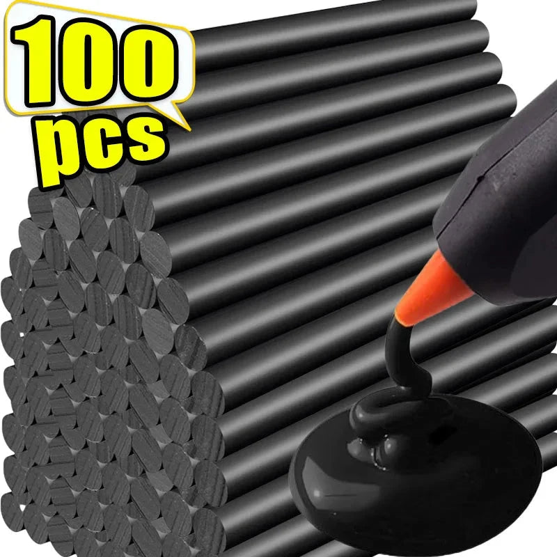 Black Hot Glue Sticks Hot Melt Glue Sticks Dent Repair Tool EVA Colored Hot Melt Adhesive for Car DIY Art Craft General Repairs Econic Blanks
