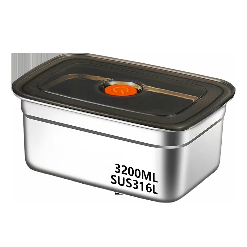 304 Stainless Steel Crisper, Lunch Box, Sealed Leak-proof Bento Box, Refrigerator Freezer Storage Box, Camping Lunch Box Quick Pick Grocers