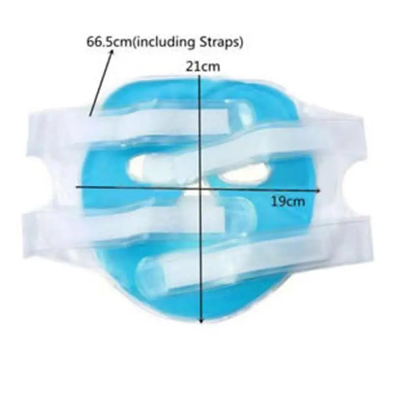 Cold Gel Face Mask Ice Compress Blue Full Face Moisturizing Cold With Relaxation Faicial Pack Face Pad Quick Pick Grocers