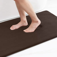 Homaxy Super Absorbent Bath Mat Memory Foam Carpet Non-Slip Toilet Bathroom Rug Soft Living Room Bedroom Shower Decor Foot Rug Quick Pick Grocers