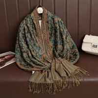Luxury Brand Autumn Cashmere Pashmina Shawl Lady Wrap Warm Winter Scarves Design Print Female Foulard Cotton Stoles Scarf 2023 Quick Pick Grocers