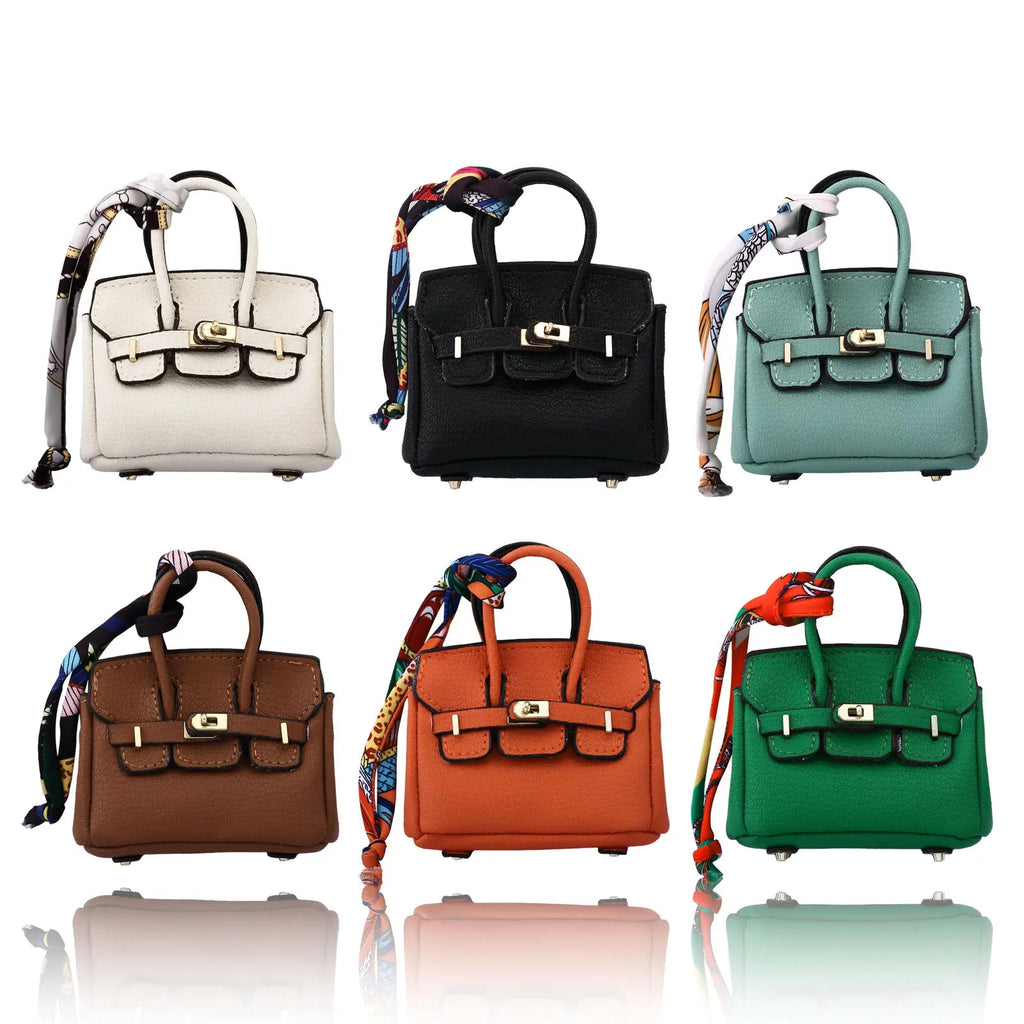 Mini Bag Pendant Small Keychain Case Accessory Family Mini Earphone Bag Accessories Pendant Key Chain Decoration Gift Quick Pick Grocers