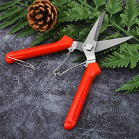 190mm Straight Head Pruning Shears Non-slip HandleStainless Steel Outils Manuels Household Bonsai Garden Scissors Pruing Shear