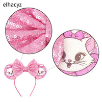 New Christmas Halloween Mouse Ears Headband Cartoon Sequin Bows Headband Birthday Party Princess Cosplay Costume For Women Adult Quick Pick Grocers
