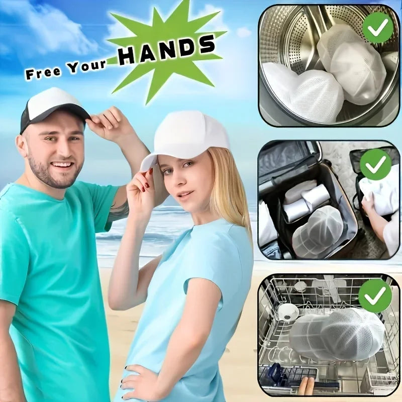 Hat cleaner cage for washing machine, hat cleaner with mesh bag, hat cleaner for baseball cap Econic Blanks