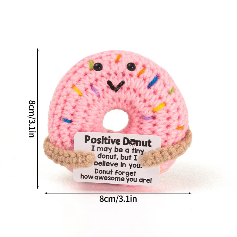 Crochet Positive Energy Doll Pocket Hug Mother's Day Gifts 2026 Handmade Knitted Ornament Handmade Crochet Doll Graduation Gifts Quick Pick Grocers