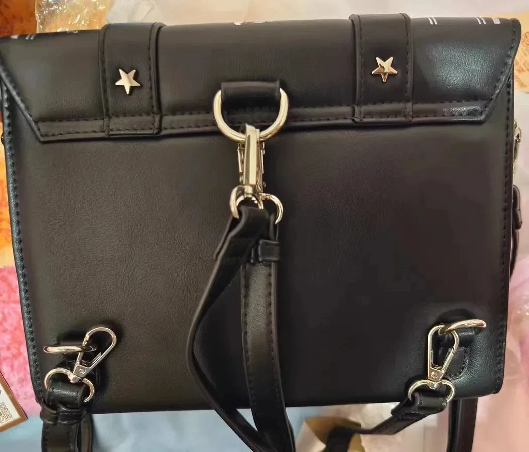 Y2K Korean Gothic Square Black Shoulder Bag Harajuku Vintage Aesthetic Purses Luxury Designer Handbags Messenger Tote Bags Women Quick Pick Grocers