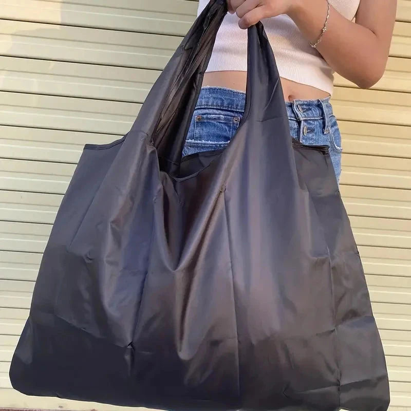 Large Capacity Foldable Portable Supermarket Environmentally Friendly Shopping Grocery Bag, Waterproof Shoulder Storage Bag Econic Blanks