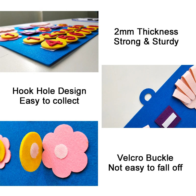 Toddler Montessori Toys Felt Finger Numbers Math Toy Children Counting Early Education Learning Game For Kids Intelligence Quick Pick Grocers