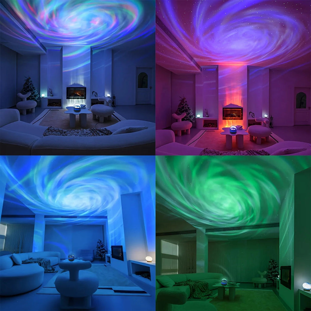 LED NightLights Galaxy Projector Remote Control 5V USB Rechargeable Starry Sky Lamp DMX Sound Active 7 Modes for Kids Room Decor Econic Blanks