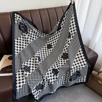 90*90Cm Square Scarf Twill Silk Feeling Women Head Shawls and Wraps Luxury Hair Tree Print Neck Scarves Hijab Bandana Pashmina Quick Pick Grocers