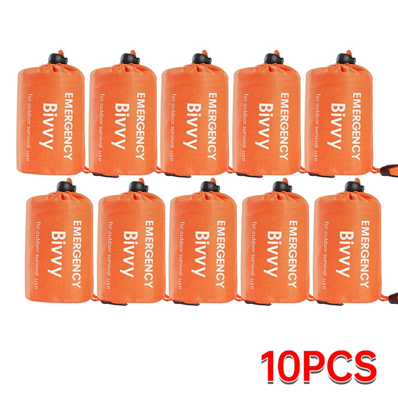 Emergency Sleeping Bag Lightweight Waterproof Outdoor First Aid Kit Waterproof Compression Backpack Hiking Camping Bedding